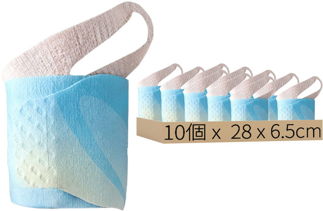 QIDINA 蒸汽熱敷360度手腕發熱支撐護腕 藍色 舒適透氣 運動防護, 10個