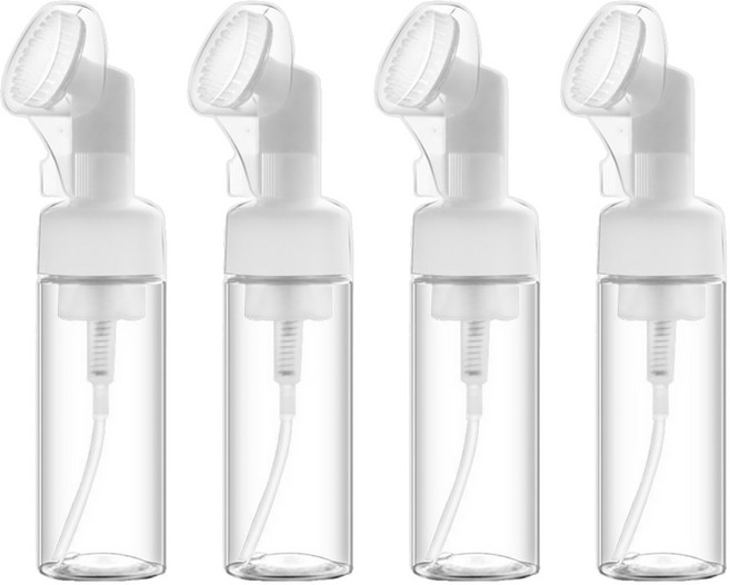 台灣 COSMOS 潔顏慕絲瓶 #FB100B 100ml, 透明色, 4個