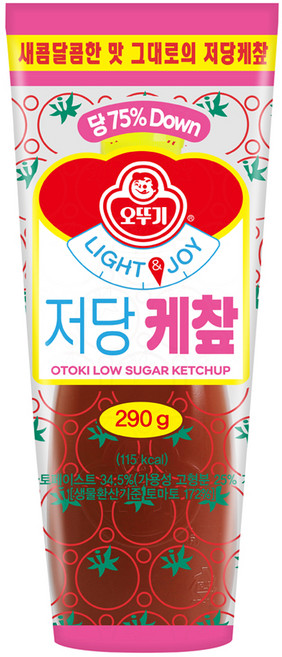 오뚜기 LIGHT&JOY 저당 케챂, 290g, 1개