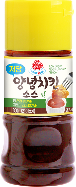 오뚜기 LIGHT 앤 JOY 저당 양념치킨소스, 300g, 1개