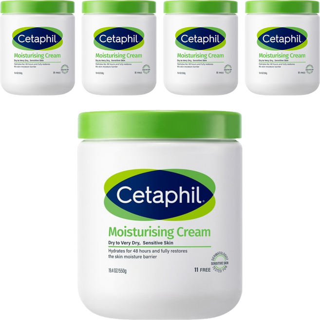 세타필 모이스춰라이징 크림, 550g, 5개