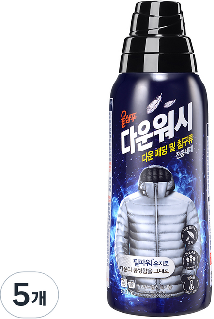 울샴푸 다운워시, 800ml, 5개