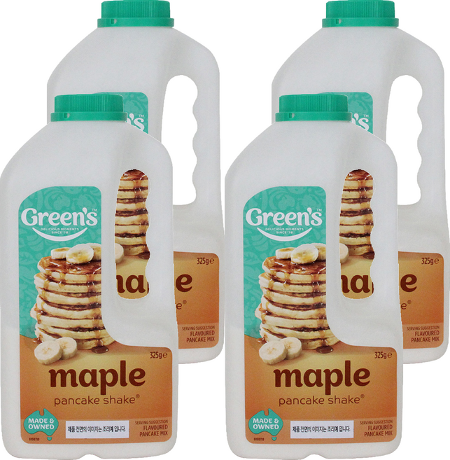 그린스 메이플 팬케이크 쉐이크, 325g, 4개