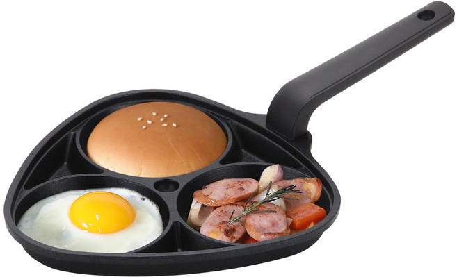 쿠킨 클로버 3구 에그팬, 22 x 21 cm, 1개