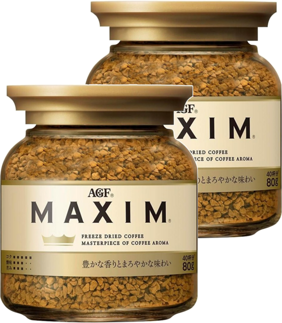 AGF MAXIM 咖啡粉, 80g, 1入, 2罐