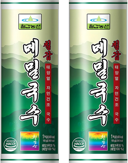 칠갑농산 메밀국수, 1kg, 2개