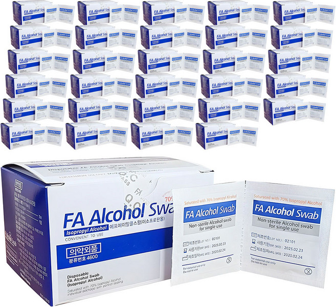 에프에이 알콜 스왑, 100개입, 70개