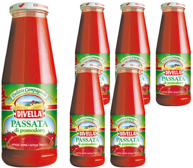 디벨라 토마토 퓨레, 680g, 6개