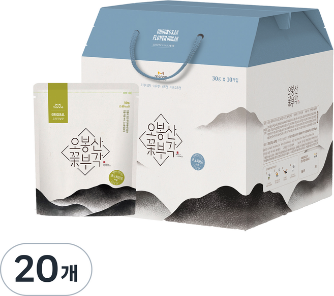 오봉산꽃부각 김부각 오리지널, 30g, 20개