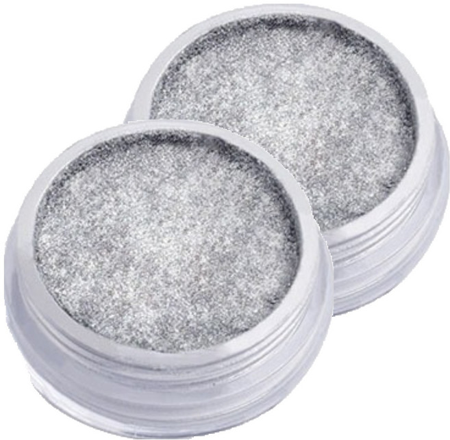 미러광 네일 파우더 3g, 애쉬실버, 2개