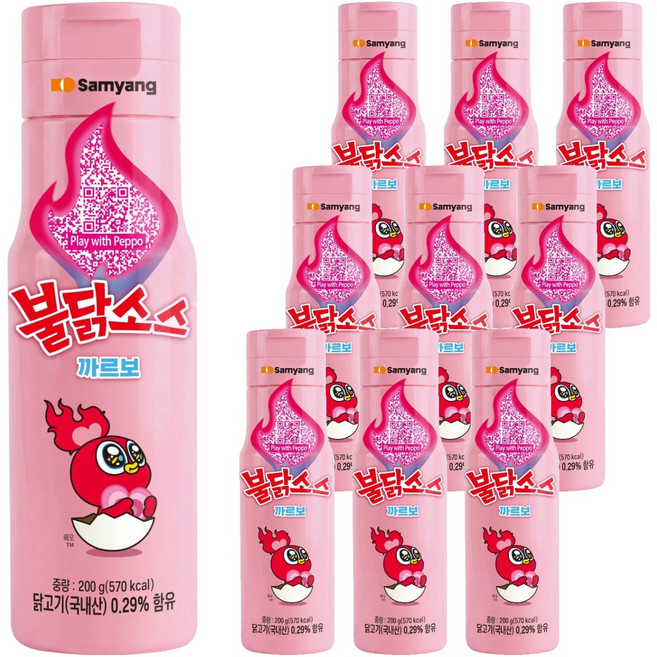삼양 까르보불닭소스, 10개, 200g