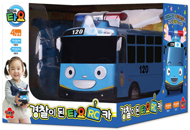 대영토이즈 경찰이 된 타요 RC카, 혼합색상, 1개