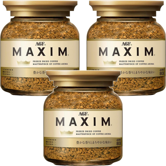 AGF MAXIM 咖啡粉, 80g, 1入, 3罐
