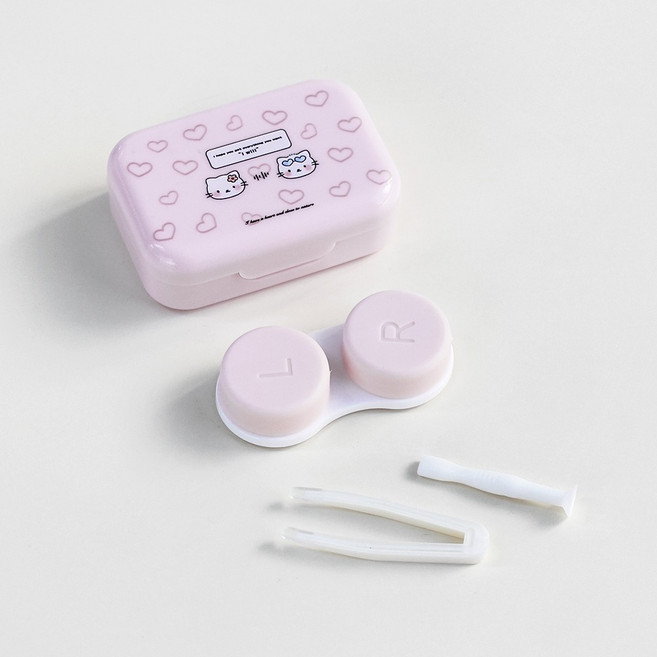 라피던트 하트냥 렌즈 케이스 + 집게 + 흡착봉 세트