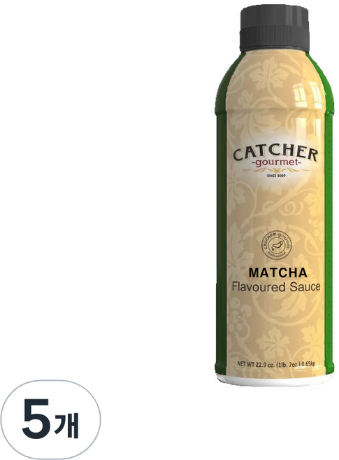 캐처 프로페셔널 말차 소스, 500ml, 5개