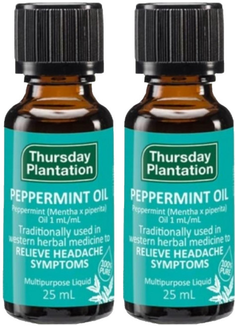 Thursday Plantation 星期四農莊 薄荷精油, 2瓶, 25ml