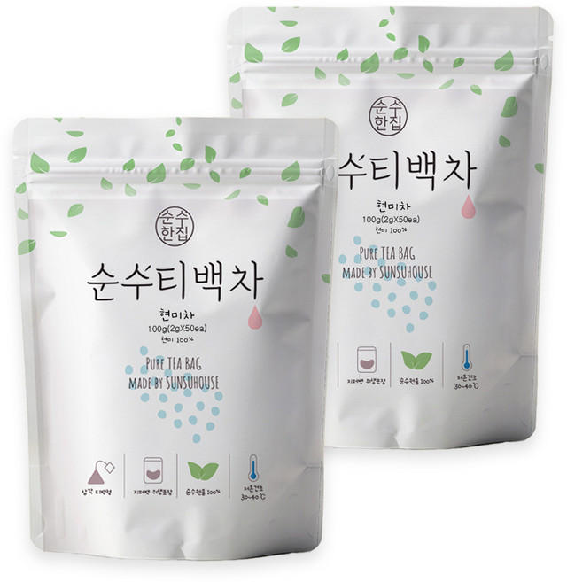Sunsuhouse 糙米茶茶包, 2g, 50包, 2袋