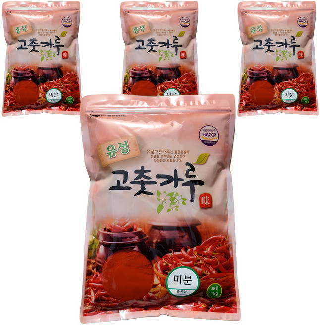 유성 고춧가루 미분, 1kg, 4개