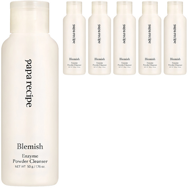 파파레서피 블레미쉬 효소 클렌징 파우더, 50g, 6개