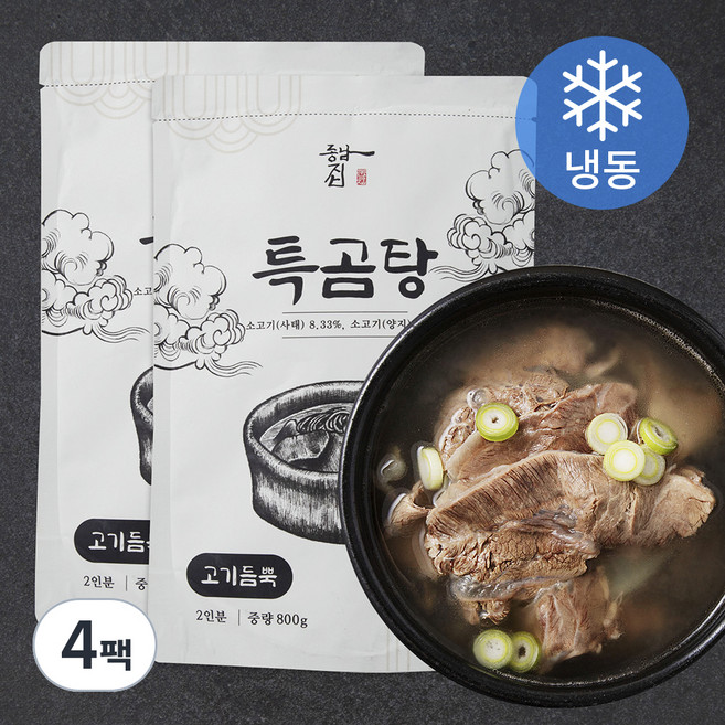동남집 고기듬뿍 특곰탕 (냉동), 800g, 4팩