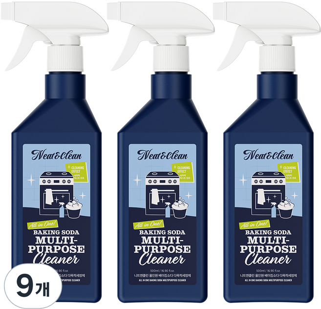 니트앤클린 올인원 베이킹소다 다목적세정제, 500ml, 9개