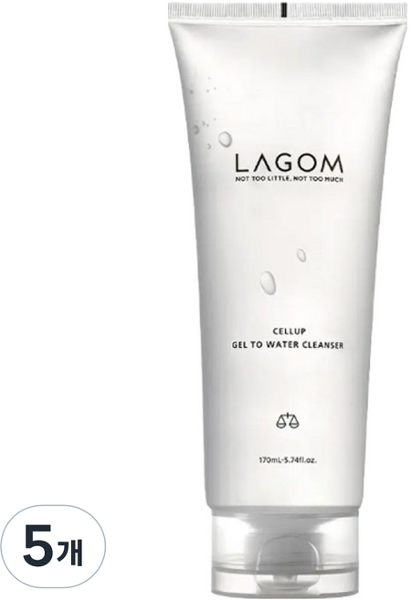 라곰 셀럽 젤 투 워터 클렌저, 170ml, 5개