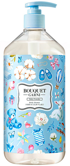 부케가르니 바디워시 베이비파우더향, 1L, 1개