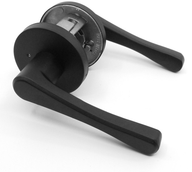 에이팩 버튼형 방문손잡이 AFL-2101, 블랙, 1개