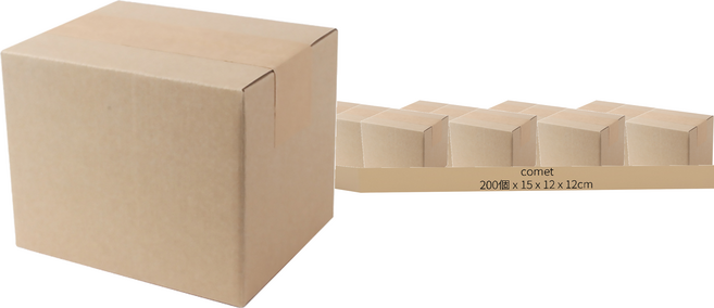 comet 快遞紙箱, 米色, 200個