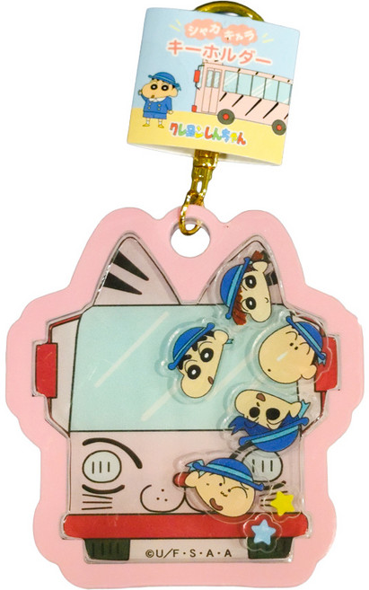 T'S FACTORY 蠟筆小新 搖搖樂吊飾 校車, 1個