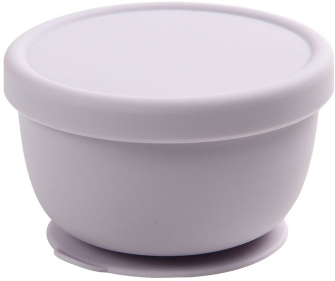Dailylike Bon Bon 矽膠吸盤學習碗, 薰衣草紫, 1個