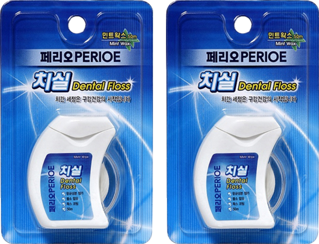 페리오 민트왁스 치실, 1개입, 2개