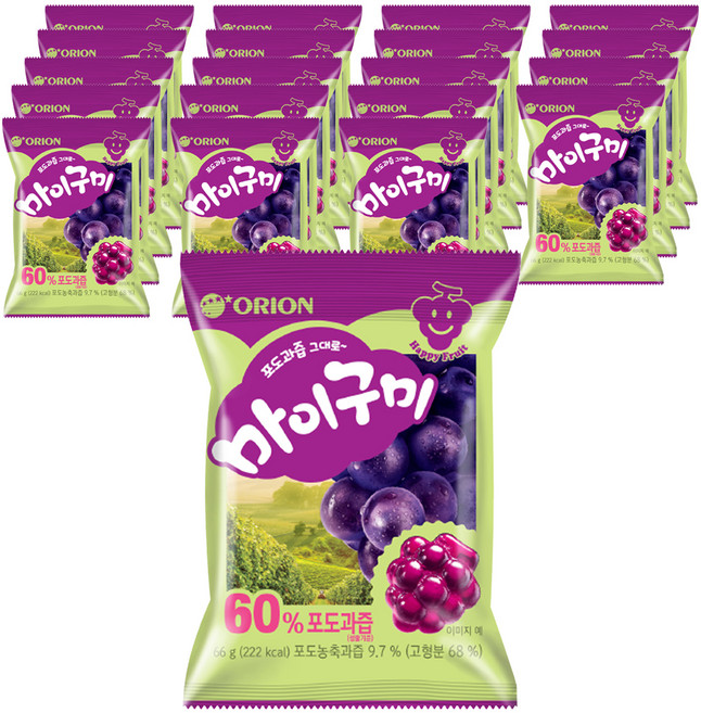마이구미 포도, 66g, 20개