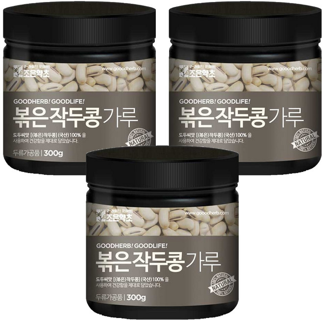 조은약초 볶은 작두콩 가루, 3개, 300g