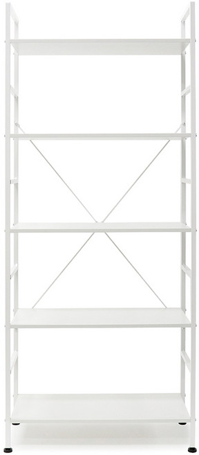 팬물산 이지랙 책장선반, 화이트, 5단