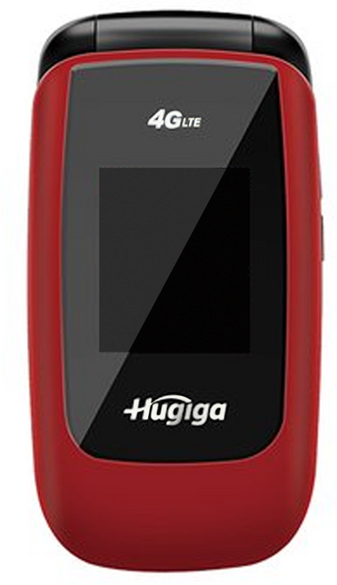 Hugiga 鴻碁國際 公司貨 大螢幕4G單卡折疊手機/長輩機 A38, 碧璽紅