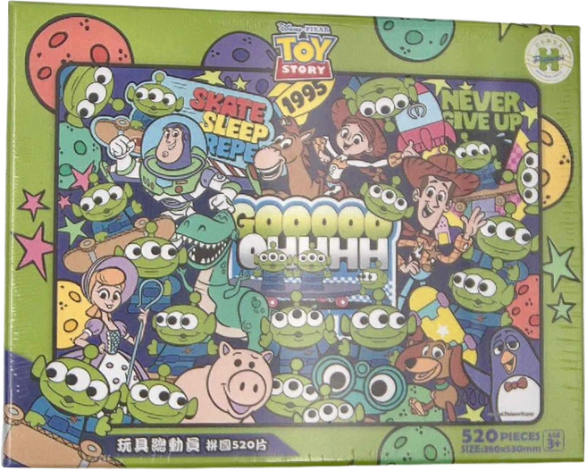 HUNDRED PICTURES 百耘圖 Toy story3玩具總動員3拼圖 487g, 玩具總動員3, 520片, 1盒