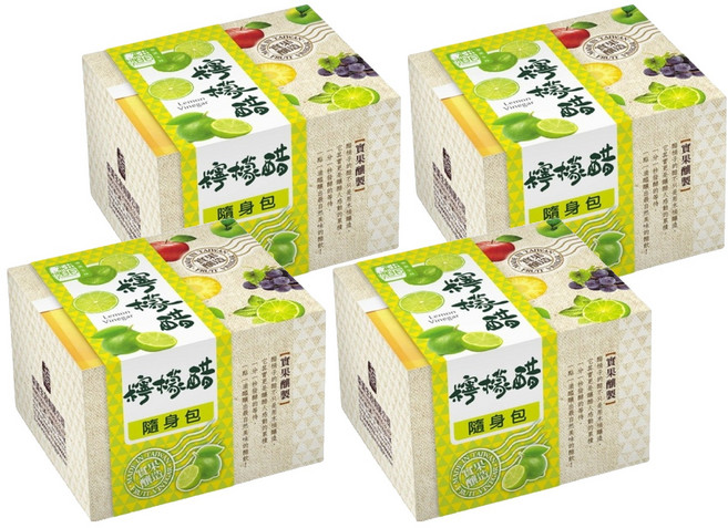醋桶子 果醋隨身包 檸檬醋 10包, 330ml, 4盒