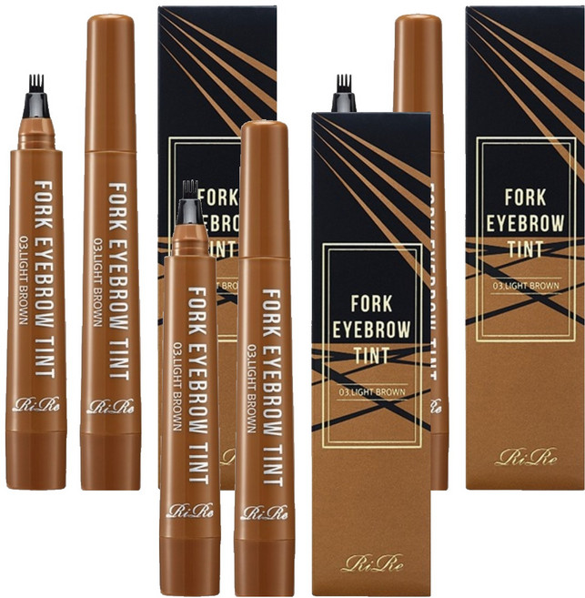 리르 포크 아이브로우 틴트 2g, 03라이트브라운, 3개