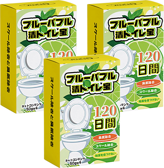 CEETOON 藍泡泡潔廁寶 4包, 200g, 3盒