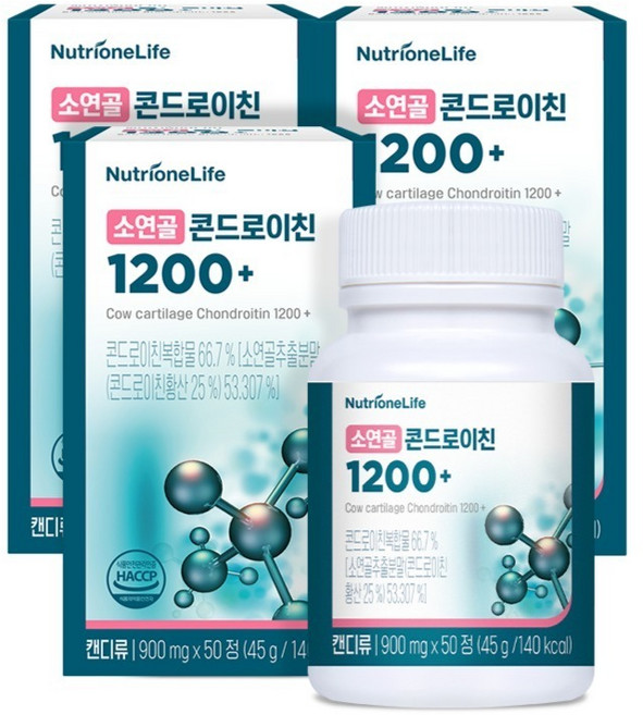 뉴트리원 소연골 콘드로이친 1200플러스, 50정, 3개