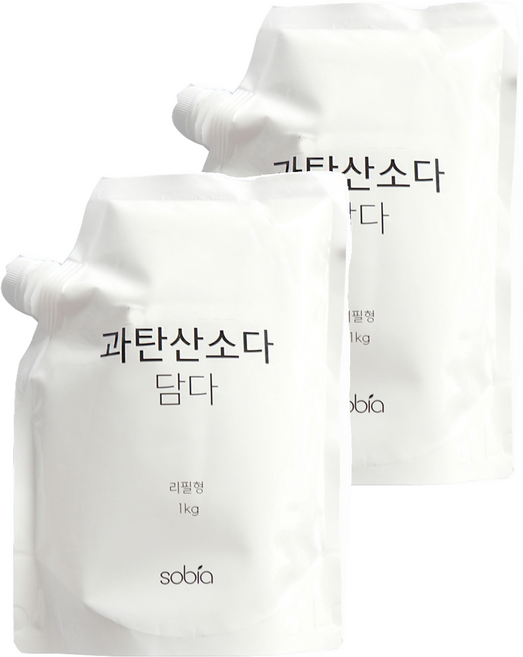 소비아 과탄산소다 담다 세제, 2개, 1kg