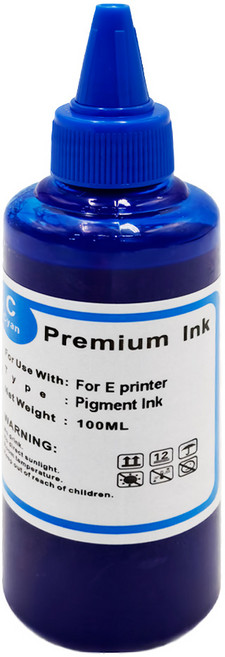 NEXTPAGE 台灣榮工 Pigment 相容可填充顏料墨水瓶 適用於 EPSON 印表機 100ml, 藍色, 1瓶