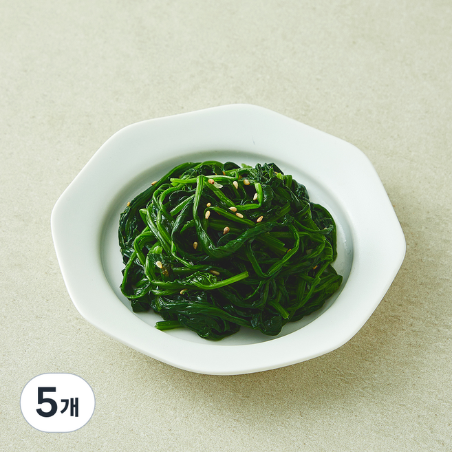 집반찬연구소 시금치나물, 90g, 5개