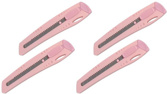 바이하츠 마이멜로디 컷터칼 대 MCT-L, 혼합색상, 4개