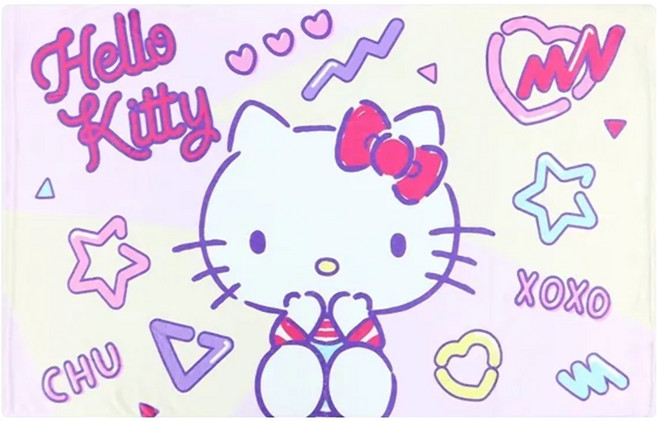 Hello Kitty 凱蒂貓 法蘭絨小毯