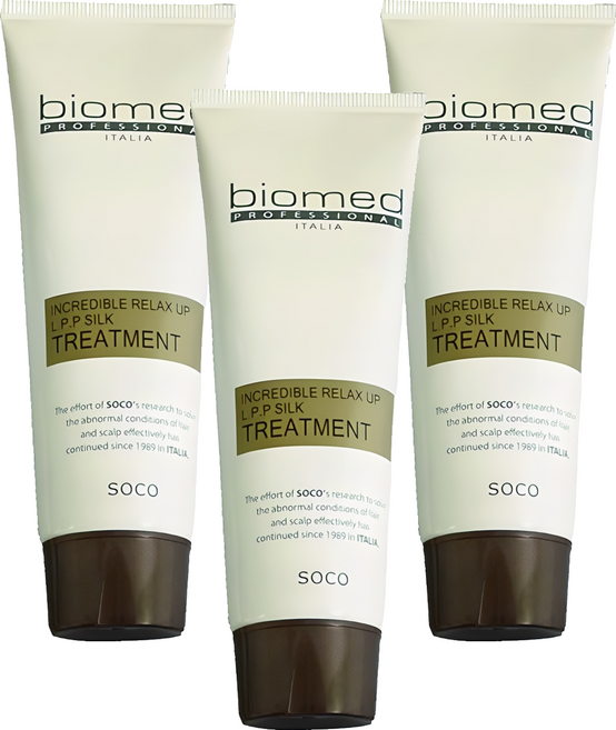 바이오메드 인크레더블 릴렉스업 엘피피 마스크 헤어 트리트먼트, 100ml, 3개