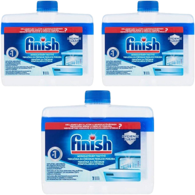 finish 洗碗機清潔劑 原味, 250ml, 3瓶