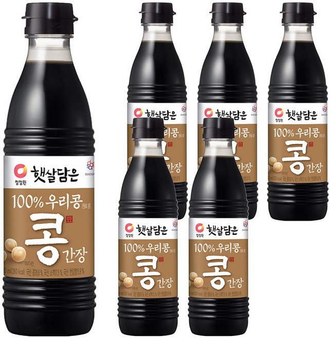 햇살담은 우리콩 간장, 500ml, 6개