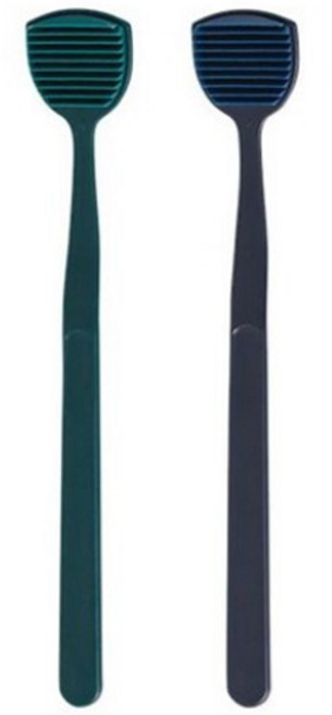 생활도감 10중 스크래퍼 혀클리너 그린 + 블루, 1세트